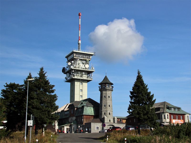 Keilberg / Klínovec ist höchste Erhebung vom Erzgebirge.