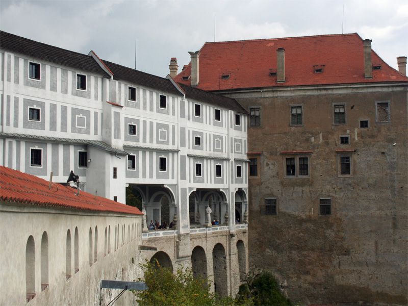 Ansicht vom Schloss Krumlov / Zámek Krumlov 