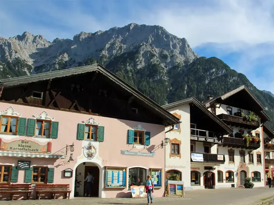 Zentrum von Mark Mittenwald im Isartal