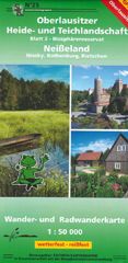 Wanderkarte Biosphärenreservat und Neißeland mit Niesky, Rothenburg