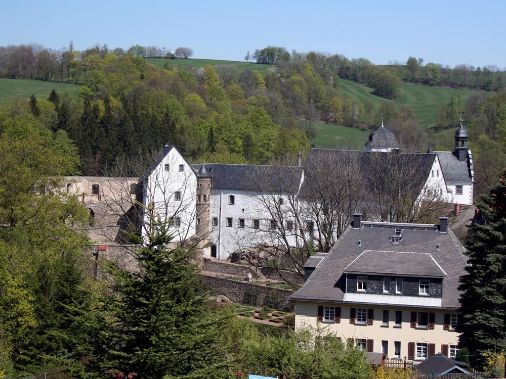 Blick auf das Lauensteiner Schloss