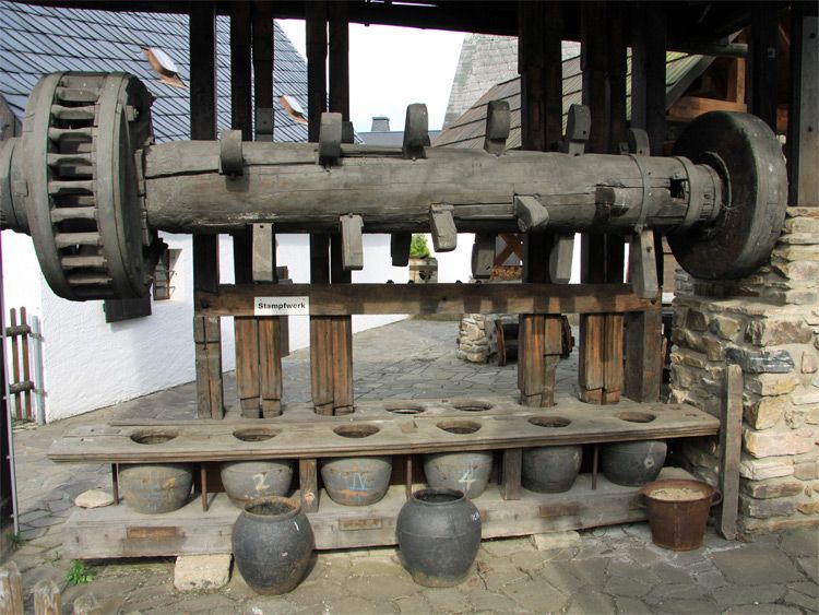  Stampfwerk im Museum Ölmühle Pockau