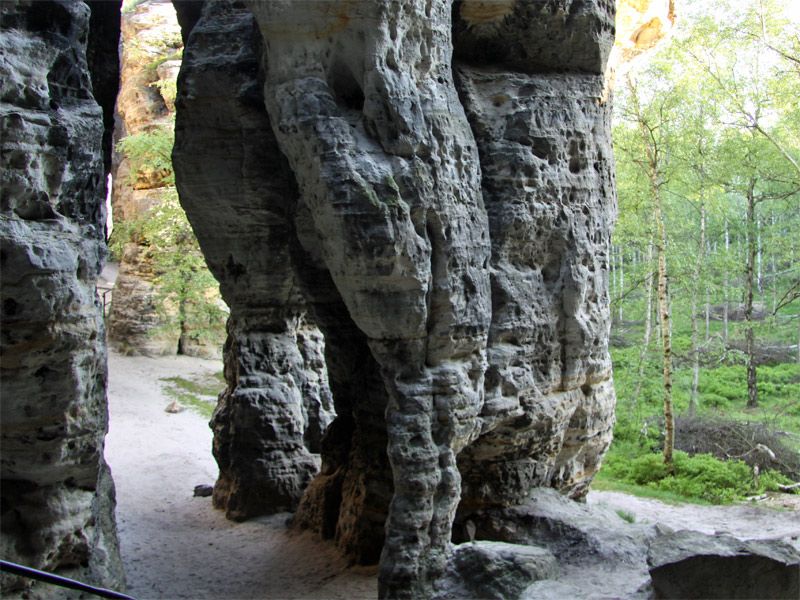 Tissaer Wände (Tiské stěny) stehen unter Naturschutz.