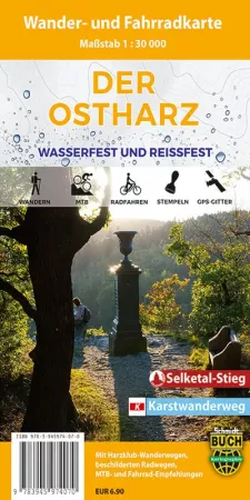 Wanderkarte Ostharz vom Schmidt-Buchverlag