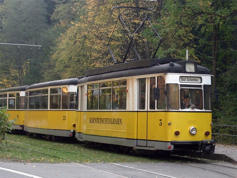 Kirnitzschtalbahn in der Hinteren Sächsischen Schweiz