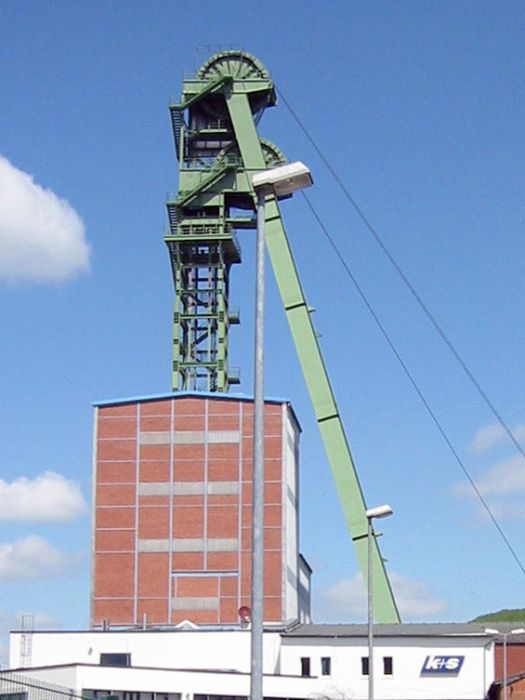 Förderturm vom Bergwerk Merkers / Thüringen 