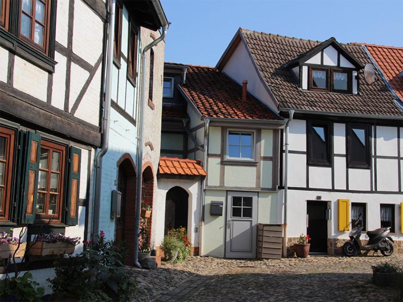 Siedlung Münzenberg mit Fachwerkhäuser