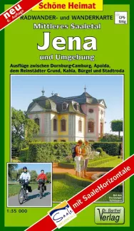 Wanderkarte für Mittleres Saaletal mit Jena vom Verlag Barthel