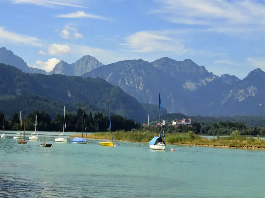 Blick auf den Forggensee