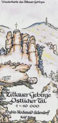 Wanderkarte Zittauer Gebirge - Östlicher Teil - Böhm Verlag
