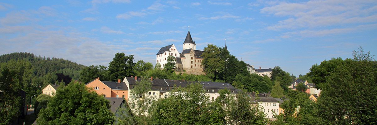 Bergstadt Schwarzenberg mit Schloss